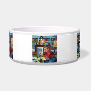 Tigela Sapo na biblioteca