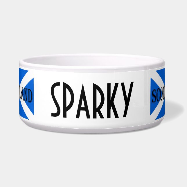 Tigela Scottish Flag Customizable Pbcnt (Frente)