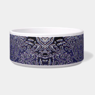 Tigela Selva Azul Abstrata