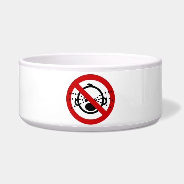 Tigela SEM Bebês Chorões ⚠ Sinal de Aeroporto Tailandês ⚠ (Frente)