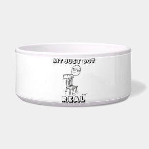 Tigela SENTA SÓ PEGOU Pet Bowl REAL