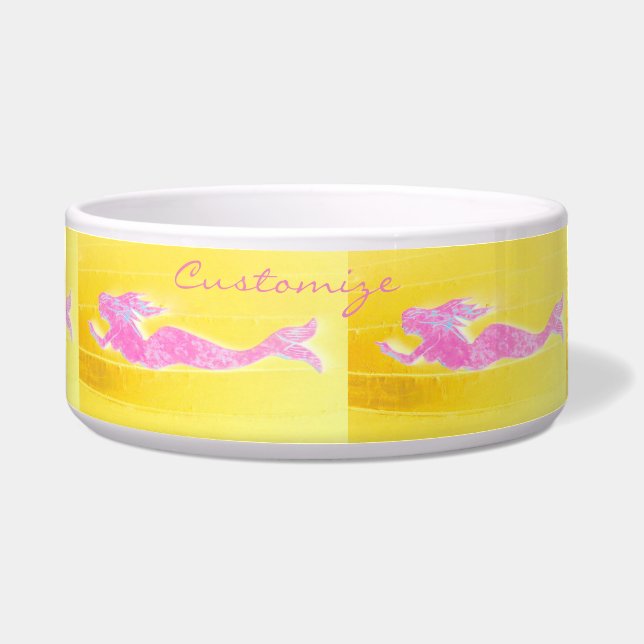 Tigela sereias rosa (Frente)