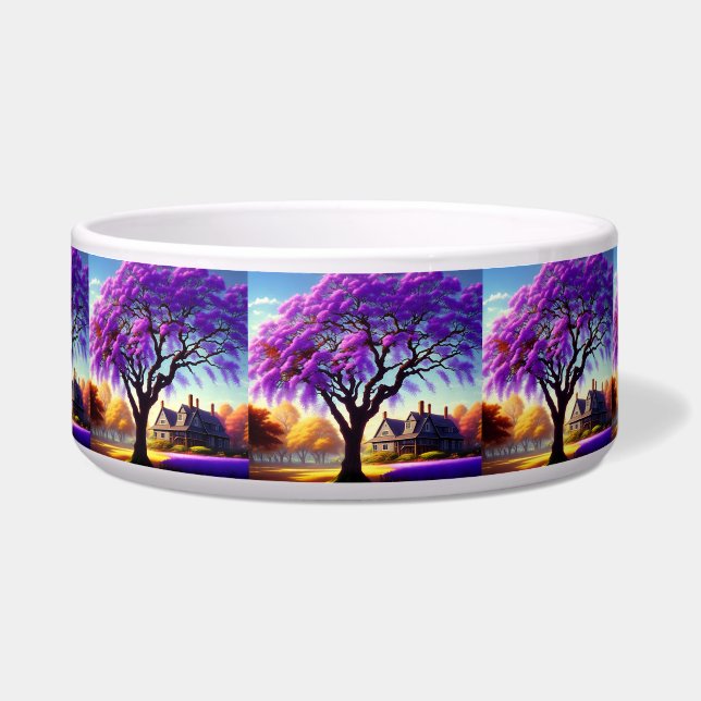 Tigela **"Serenidade Rústica: O Embraque de Jacaranda Rox (Frente)