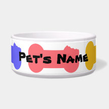 Série Bones mastigados - Bowl de cão personalizado