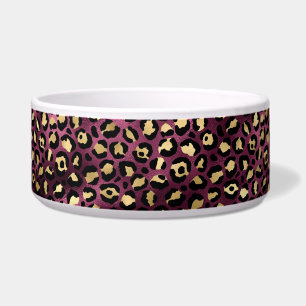 Tigela Série Leopard Burgundy e Dourada Design 1