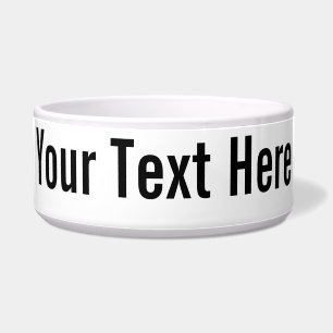 Tigela Seu Texto Aqui Pet Bowl Personalizado