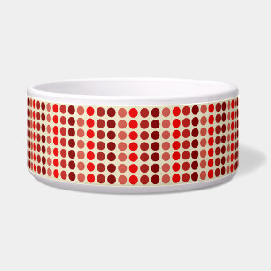 Tigela Shades of Red Polka Dots by Shirley Taylor