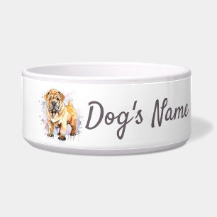 Tigela Shar-Pei-Chinês Papoppy Cerâmica Pet Bowl