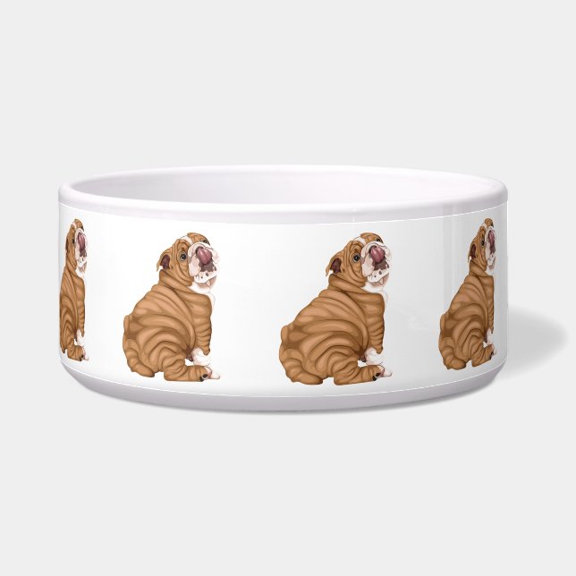 Tigela Shar-Pei Personalizado (Esquerda)