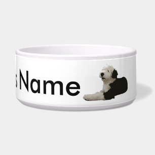 Tigela Sheepdog inglês velho