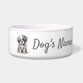 Tigela Shih Tzu puppy Cerâmica Pet Bowl