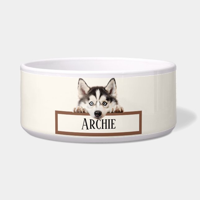 Tigela Siberian Husky (Frente)