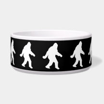 Silhueta De Asquatch Branco Para Fundo Escuro