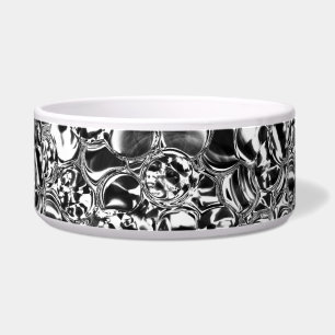 Tigela Silver bubbles with glass or metal tone