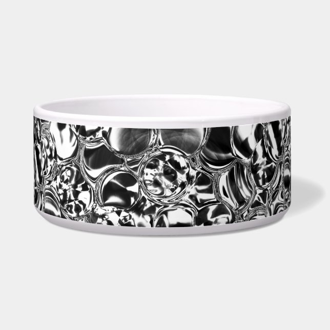 Tigela Silver bubbles with glass or metal tone  (Frente)