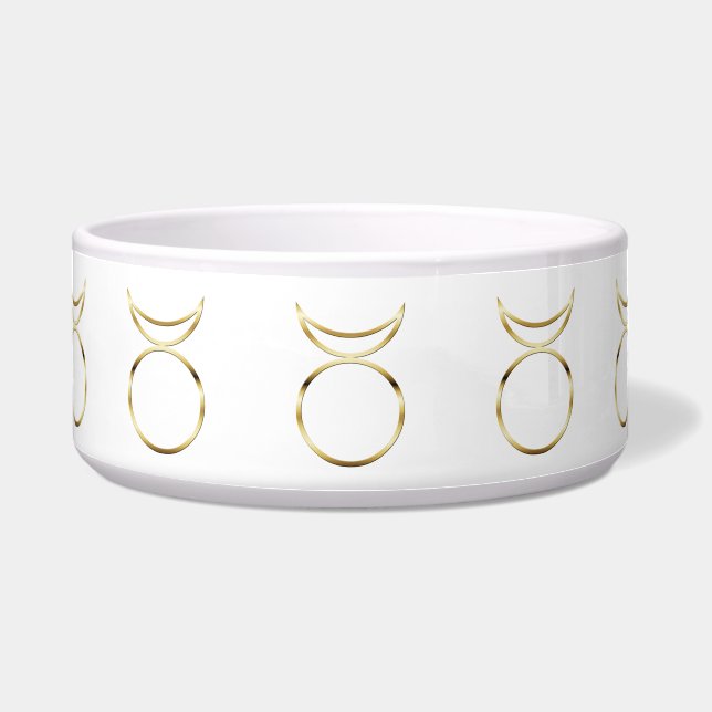 Tigela Símbolo de Deus Challn Pagan Horned (Frente)