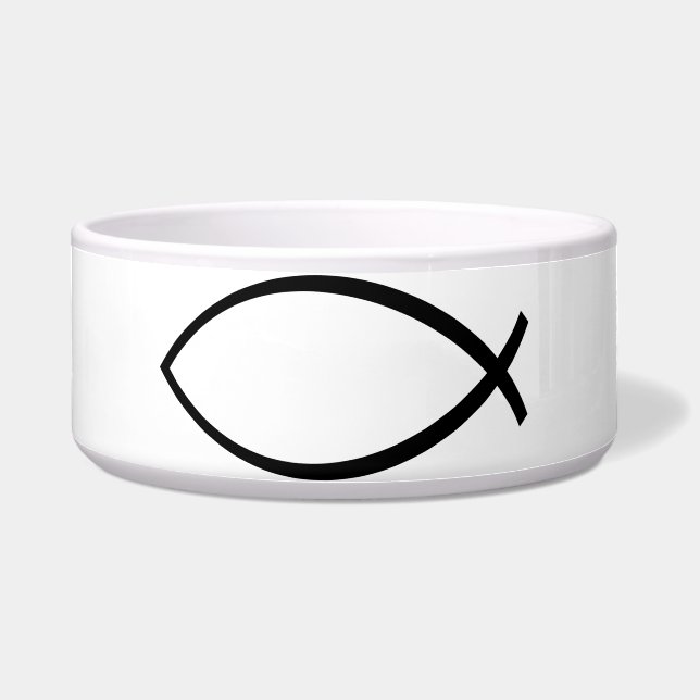 Tigela Símbolo de Peixe Cristão (Ichthys) (Frente)
