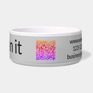 Tigela Simple minimal q r code add logo scan code name we