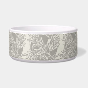 Tigela Simples Art Nouveau Design Floral e Tan