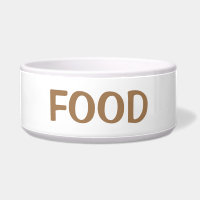 Simples Comida Mínima Branco E Castanho, Gato Ou C