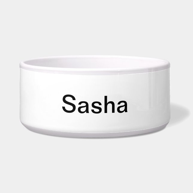 Tigela Simplesmente Cor Sólida Branca Personalize-A (Frente)