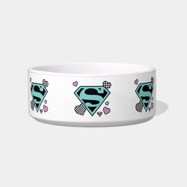 Tigela Skater Girl Supergirl Hearts-Shield (Frente)