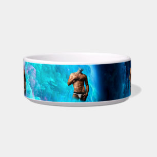 Tigela SlipperyJoe's cueca masculina musculosa protuberân