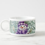 Tigela Snowman Purple Christmas Carrot Nose Scarf Winter<br><div class="desc">Este Snowman Purple Christmas Carrot Nose Scarf Winter Bowl é o perfeito acessório de inverno para manter os seus espíritos brilhantes. Esta design única apresenta um charmoso design de boneco de neve com um nariz de cenoura lúcido com chapéu roxo e cachecol em frente a uma neve coberta de inverno...</div>