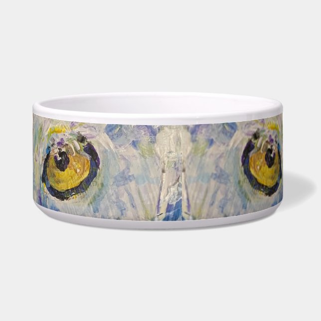 Tigela Snowy Owl Knowledge Maureen Girard Bird Spirit (Frente)