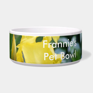 Tigela Sois Amarelo Solarenga PERSONALIZAR Pet Floral
