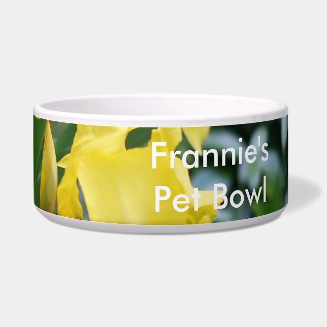 Tigela Sois Amarelo Solarenga PERSONALIZAR Pet Floral (Direita)