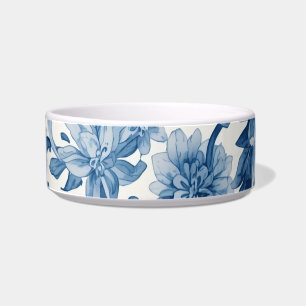 Tigela Sonhos Azuis Chinoiserie Aquarela Floral