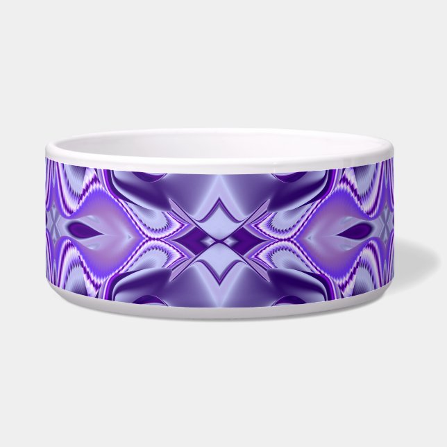 Tigela Sonhos de Arco-Íris de Flor Roxo (Frente)