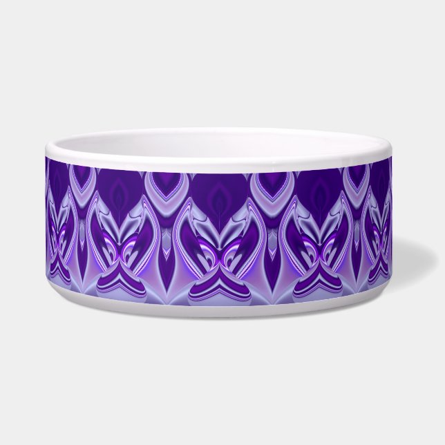 Tigela Sonhos de Arco-Íris de Flor Roxo (Frente)