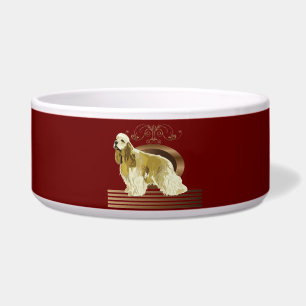 Tigela Spaniel de cocker americano