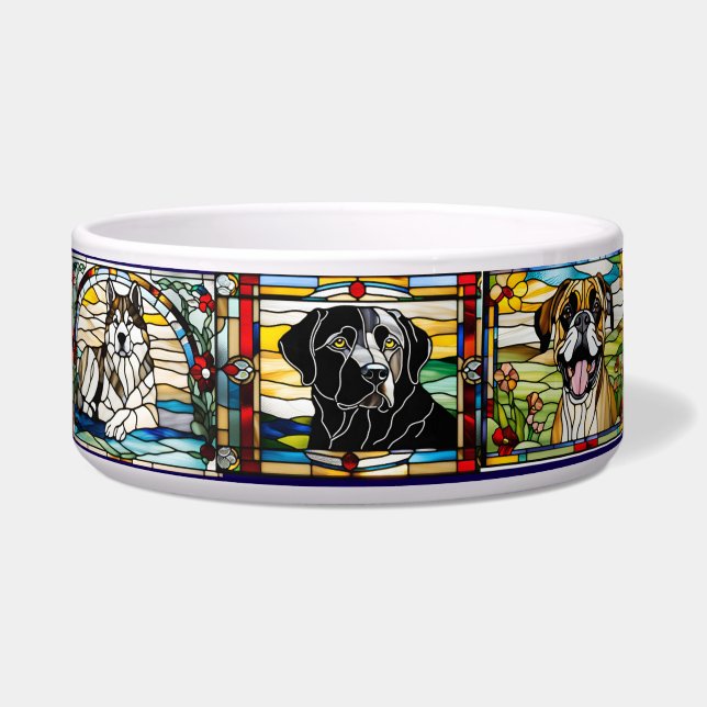 Tigela Stained Glass Dog Bowl (Frente)