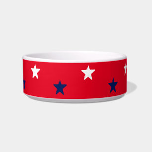 Tigela Stars Red White Blue USA padrão patriota