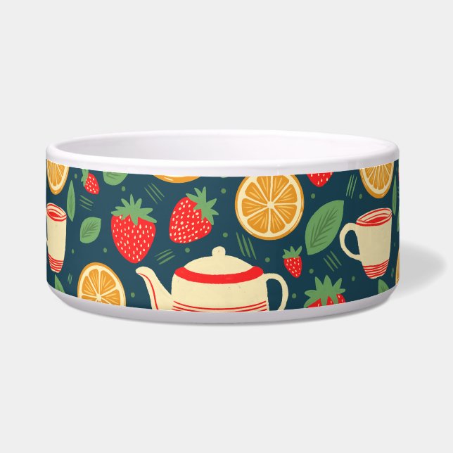 Tigela Strawberry Orange Tea Time (Frente)