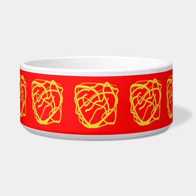 Tigela String e Rope Hope Art design Graphics vermelho (Frente)