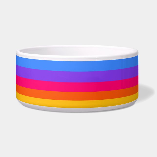 Tigela Stripes Arco-íris (Frente)