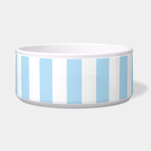 Tigela Stripes Azuis, Listras Brancas, Padrão Stripe
