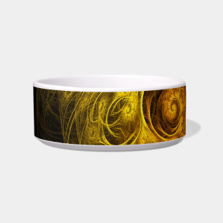 Tigela Sunrise Floral Red Abstrato Art Cat Bowl