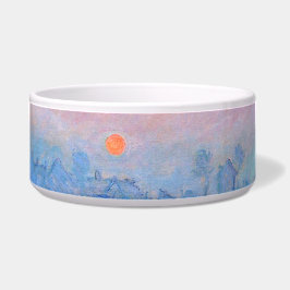 Tigela Sunset sobre o Seine Claude Monet