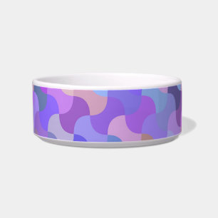 Tigela taça de comida de gato mosaico pastel