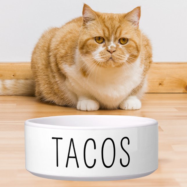 Tigela Tacos Tequila Engraçado Cachorro Gato Pet Pover Da (Criador carregado)