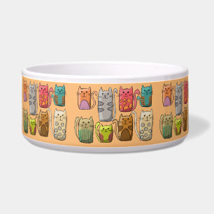 Tigela Tapete de Cartoon Gatos