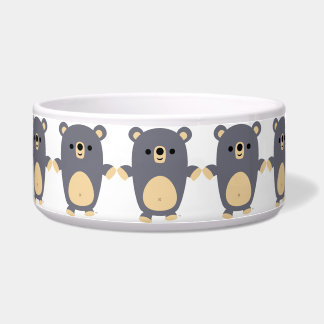 Tigela Tapete de Urso Azul Grande e Bonito