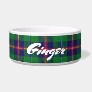 Tigela Tartan escocês dos jovens do clã dos animais de