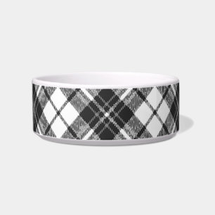 Tigela Tartan festas de Natal preto