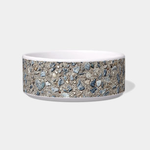 Tigela Taupe Concrete Cement Blue Aggregate Sidewalk